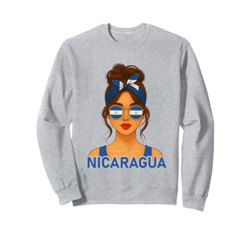 Nicaraguan Girl Nicaragua Flag Nicaraguan Girlfriend Wife Sweatshirt Nicaraguan Girl Nicaragua Flag Nicaraguan Girlfriend Wife Sweatshirt von Nicaraguan Girl Novelty Designs ...