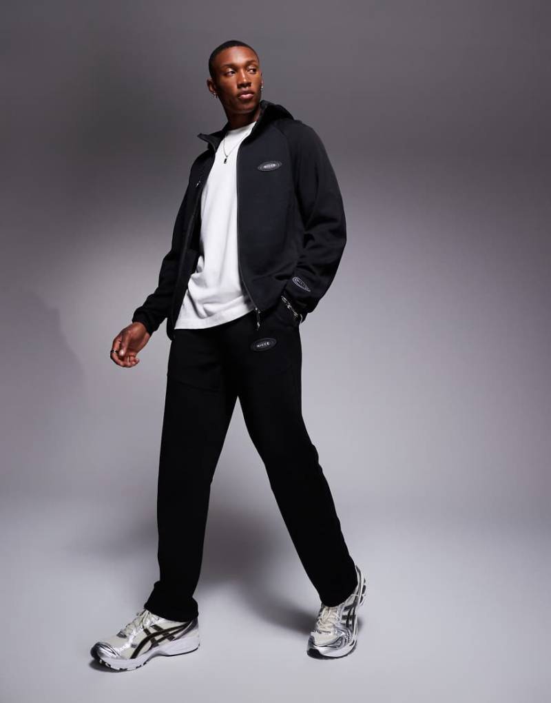 Nicce - Jogginghose in Schwarz mit Logo, Kombiteil von Nicce