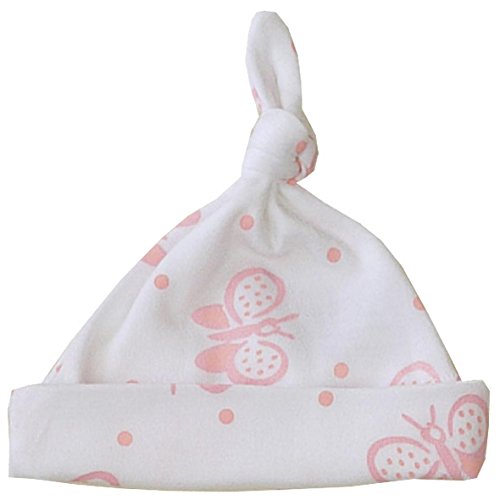 Niccolas B BabyPrem Frühchen Baby Hut Mütze Mädchen Rosa Schmetterling 38-44cm von Niccolas B