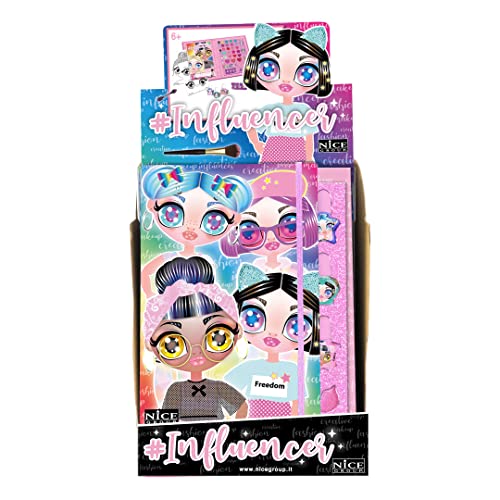 Nice Group Influencer 92005 Make-up-Buch und Nagellack für Kinder, mehrfarbig, Einheitsgröße von Nice Group