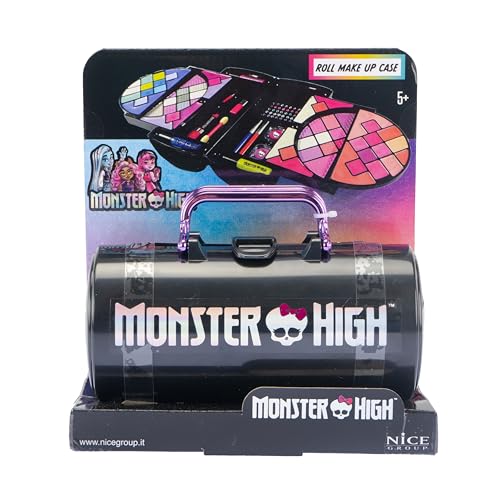 Nice Group - Monster High Roll Make Up Case, 1 Schatulle Zylinder mit Lidschatten, Lippenglanz, Rouge von Nice Group