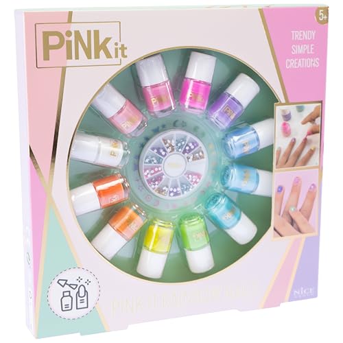 Nice Group - Pink It Rainbow Nails, 1 Set zum Dekorieren der Nägel für Kinder Nice Group - Pink It Rainbow Nails, 1 Set zum Dekorieren der Nägel für Kinder von PINKIT
