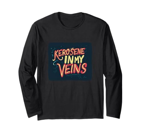 Kerosin-betriebene Leidenschaft in meinen Adern für Erwachsene und Kinder Langarmshirt Kerosin-betriebene Leidenschaft in meinen Adern für Erwachsene und Kinder Langarmshirt von Nice Kerosene Statement