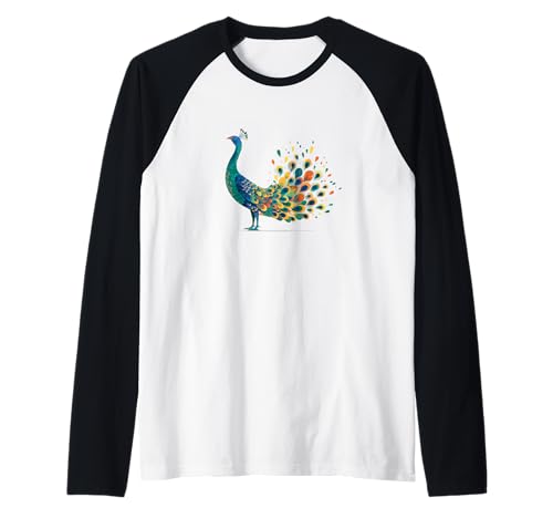 Buntes Pfauenkostüm für Jungen und Mädchen Raglan Buntes Pfauenkostüm für Jungen und Mädchen Raglan von Nice Peacock Outfit