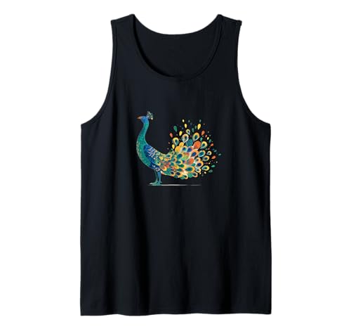 Buntes Pfauenkostüm für Jungen und Mädchen Tank Top von Nice Peacock Outfit