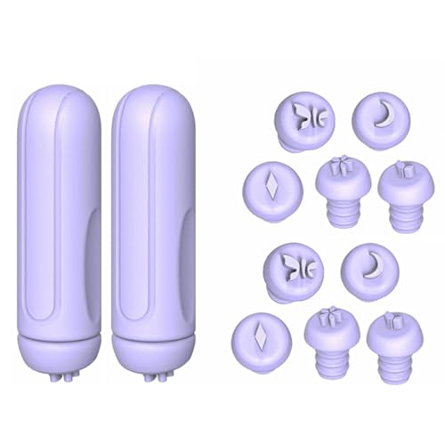 Nicear 12 Stück Nagelkunst Stempel Stift Set Designs Silikon Nagelkunst Blumen Stempel Stift DIY Nagelkunst Stempel Werkzeug Für Zuhause DIY Nagelkunst Lila von Nicear