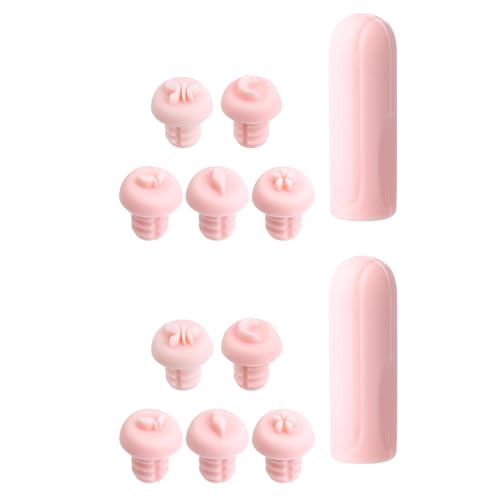 Nicear 12 Stück Nagelkunst Stempel Stift Set Designs Silikon Nagelkunst Blumen Stempel Stift DIY Nagelkunst Stempel Werkzeug Für Zuhause DIY Nagelkunst Rosa von Nicear