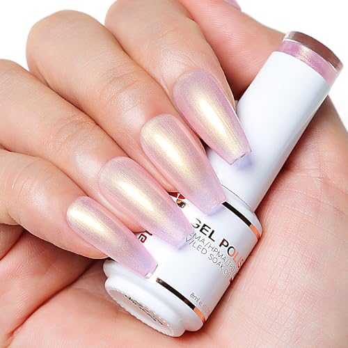 Nicedeco Pearl Nagellack 15ml UV Nagellack Schimmer Gel Pearl Effect Gel Nail Polish Pearlescent Colours - 003 von Nicedeco