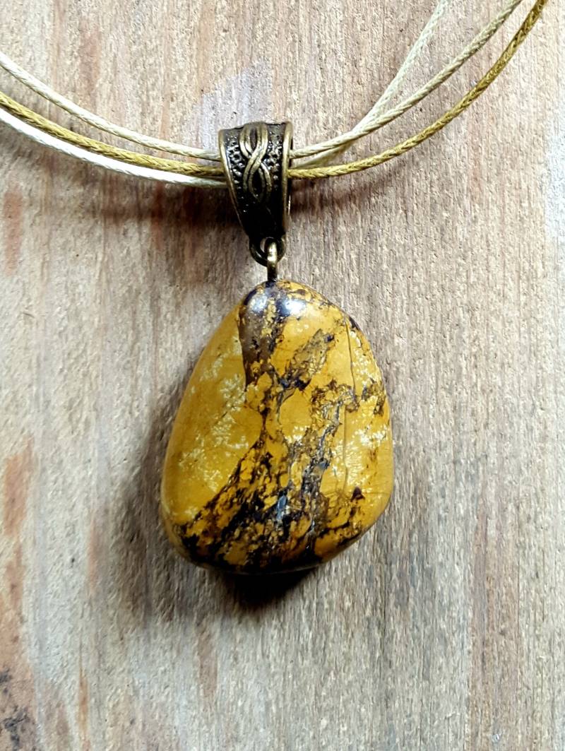 strand-Kiesel Anhänger Halskette, Naturstein Sublimiert Durch Manuelles Polieren, Gegewunkene Baumwollseil 3 Drähte Und Bronze-Ausführungen strand-Kiesel Anhänger Halskette, Naturstein Sublimiert Durch Manuelles Polieren, Gegewunkene Baumwollseil 3 Drähte Und Bronze-Ausführungen von NicestonesCreations