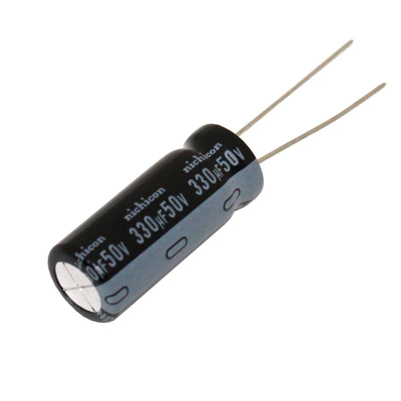 20 Stück Nichicon UHD1H331MPD Alu Elektrolytkondensator 330 µF 20% 50 V Radial von Nichicon