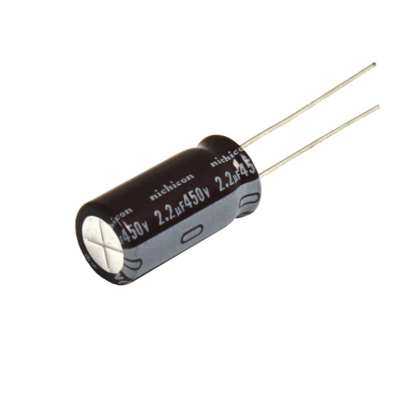 20 Stück Nichicon UPW2W2R2MPD Alu Elektrolyt-Kondensator 2,2 µF 20% 450 V Radi von Nichicon