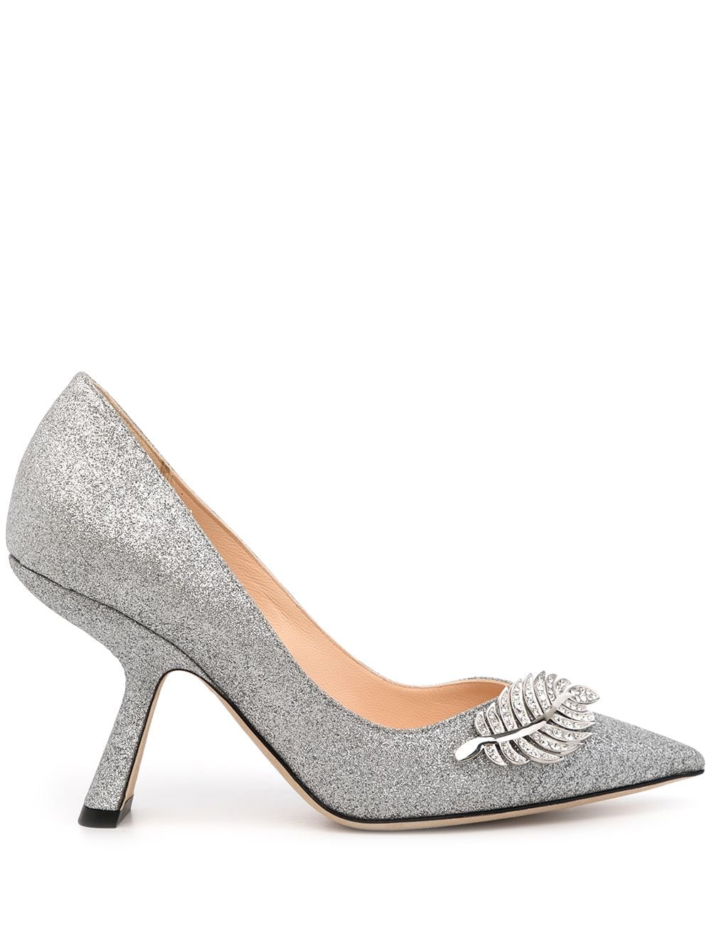 Nicholas Kirkwood Monstera Pumps 90mm - Silber von Nicholas Kirkwood