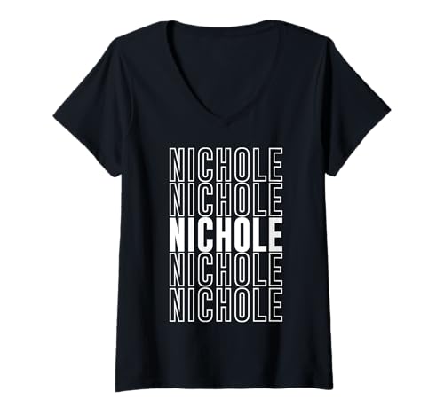 Damen Nichole T-Shirt mit V-Ausschnitt Damen Nichole T-Shirt mit V-Ausschnitt von Nichole Apparel