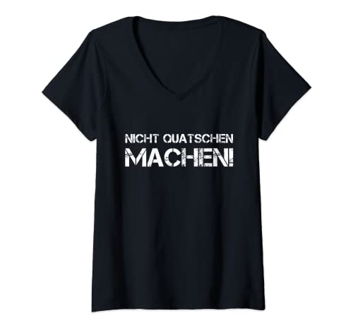 Damen Nicht Quatschen Machen Tshirt Maler Handwerker Spruch Lustig T-Shirt mit V-Ausschnitt Damen Nicht Quatschen Machen Tshirt Maler Handwerker Spruch Lustig T-Shirt mit V-Ausschnitt von Nicht Quatschen Machen Geschenkidee für Handwerker