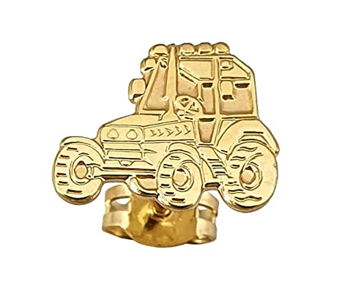 Ohrring Traktor Gold 333 Bulldog Stecker Ohrstecker Single Gelbgold Unisex von Nicht Zutreffend
