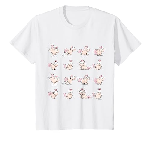 Kinder Kinder T-Shirt Einhorn Theodor allover, design by NICI von NICI