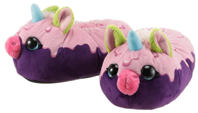 Nici NICIdoo Einhorn Plüsch Hausschuhe Einhorn Hausschuh im farbenfrohen Look von Nici