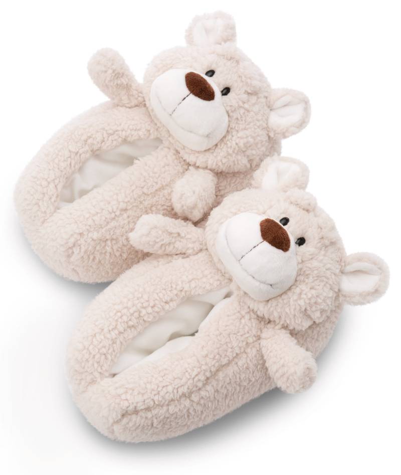 Nici Plüsch Hausschuhe "Nici Green BÄR BENDIX" Pantoffel, Kuscheltier-Hausschuh mit Bären Motiv von Nici