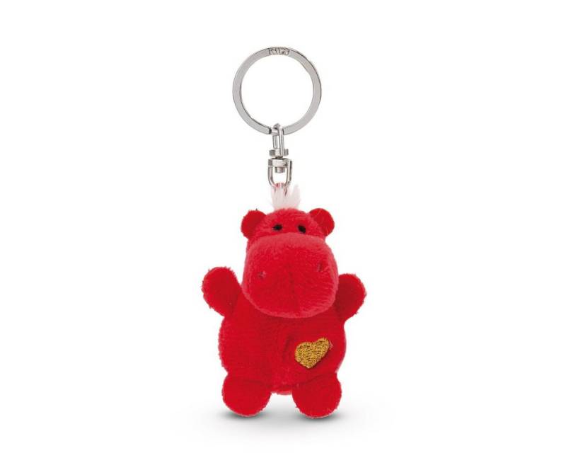 Nici Schlüsselanhänger NICI Schlüsselanhänger Rotes Nilpferd mit Herz von Nici