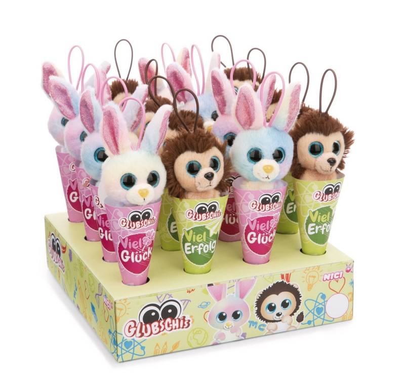Nici Schlüsselanhänger Nici 61642 Sortiment Schlüsselanhänger GLUBSCHIS 9cm mit Loop von Nici