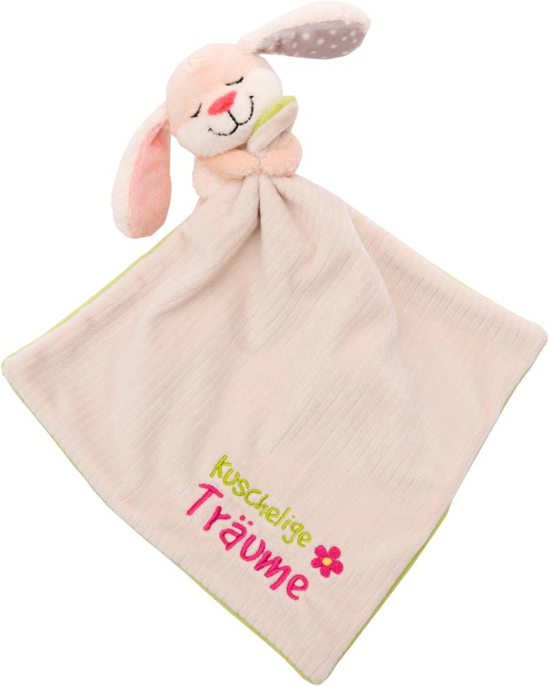 Nici Schmusetuch "My First NICI, Schmusetuch mit Kuscheltier Hase, Kuschelige Träume" mit aufgestickter Botschaft von Nici