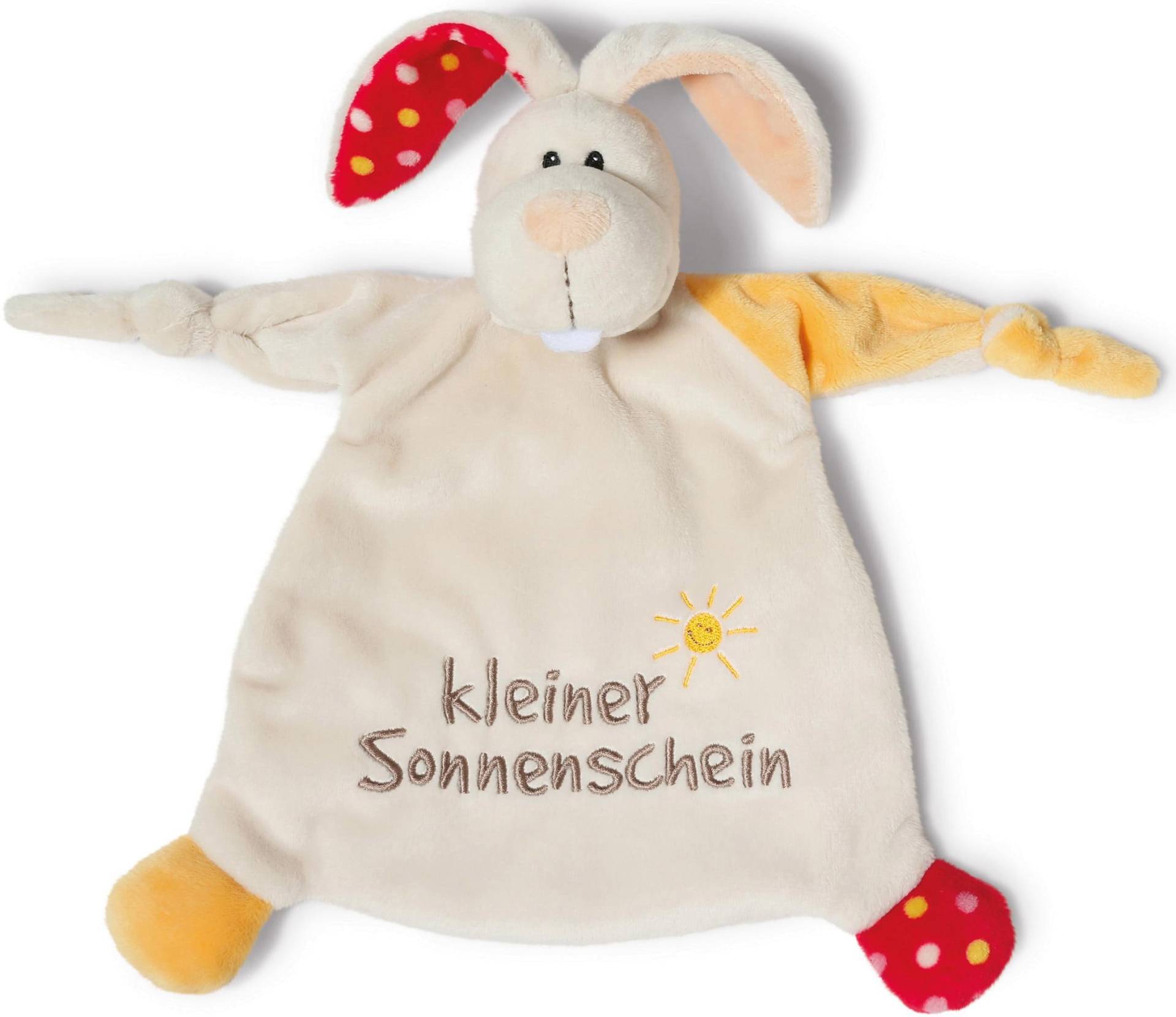 Nici Schmusetuch "My First NICI Kollektion, Hase Tilli, Kleiner Sonnenschein" mit aufgestickten Augen von Nici