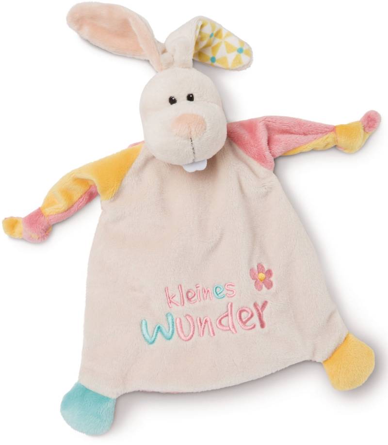 Nici Schmusetuch "My first NICI Kollektion, Hase, kleines Wunder" mit aufgestickten Augen von Nici