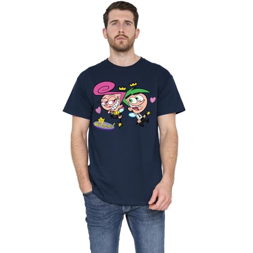 Nickelodeon - Logo Unisex Fairly Odd Parents Wanda and Cosmo in Love, Navy T-Shirt, 3XL Nickelodeon - Logo Unisex Fairly Odd Parents Wanda and Cosmo in Love, Navy T-Shirt, 3XL von Nickelodeon - Logo
