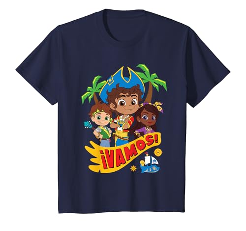 Kinder Santiago durch die Meere Vamos! T-Shirt von Santiago of the Seas