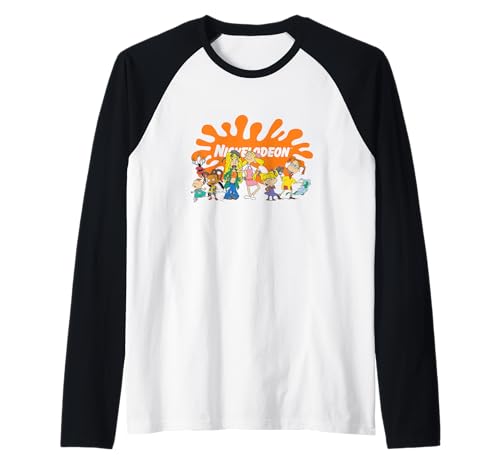 Nickelodeon 90s Cartoon Girls Classic Slime Splat Design Raglan von Nickelodeon