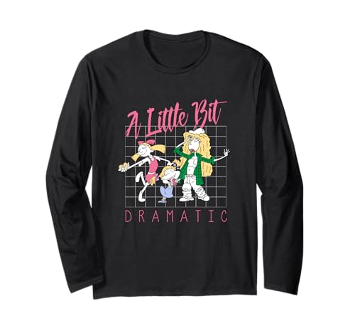 Nickelodeon A Little Bit Dramatic 90s Cartoon Girls Langarmshirt von Nickelodeon