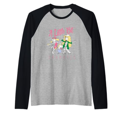 Nickelodeon A Little Bit Dramatic 90s Cartoon Girls Raglan von Nickelodeon