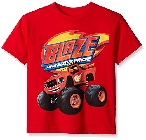 Nickelodeon Blaze and The Monster Machines Jungen Kurzarm-T-Shirt, rot, Klein von Nickelodeon