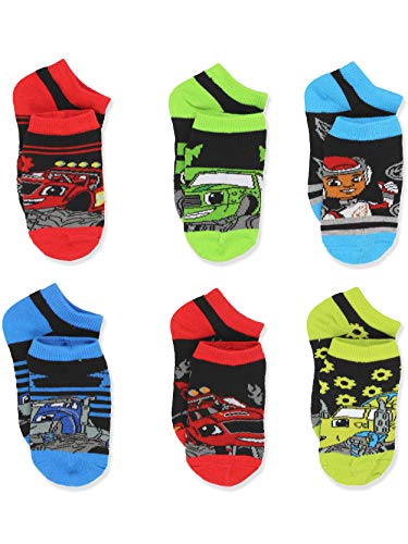 Nickelodeon Blaze and the Monster Machines Little Boys 6 pack Socks (Shoe: 10-4 (Sock:6-8), Black/Multi) von Nickelodeon