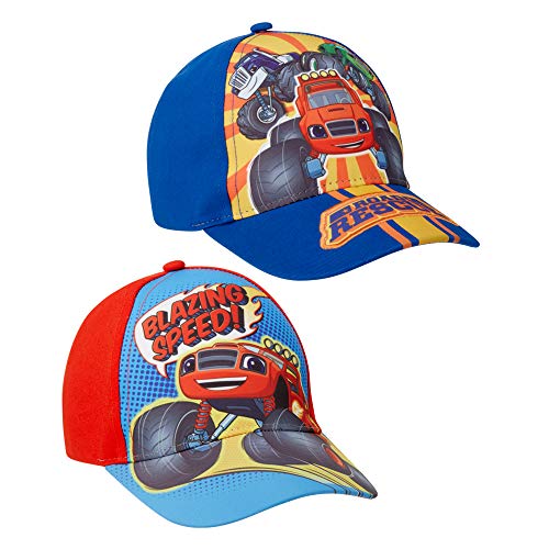 Nickelodeon Boys Blaze & The Monster Machines 2 Pack Cotton Baseball Cap (Ages 2-4) (Blaze Blue/Red, Alter 2-4), Flammenblau / Rot, 2-4 Jahre von Nickelodeon