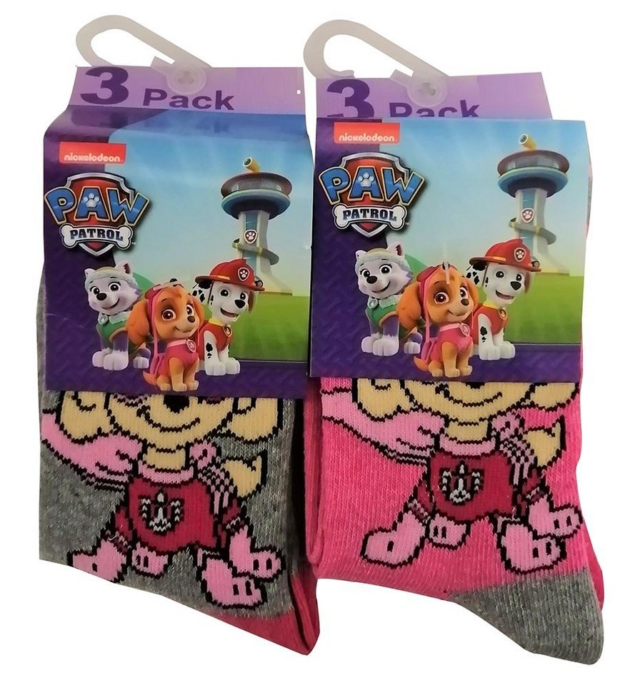 Nickelodeon Socken Nickelodeon Paw Patrol 6er Pack Kinder Socken Skye im Heldenkostüm Pin von Nickelodeon