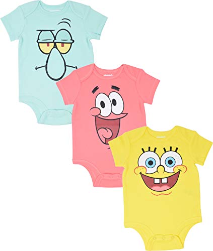 Nickelodeon Spongebob SqarePants Baby Boy Girl 3 Pack Bodysuits 12 Months von Nickelodeon