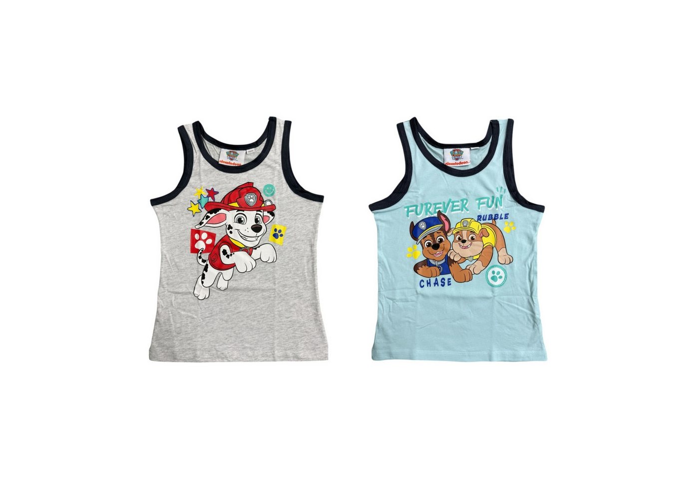 Nickelodeon Unterhemd Paw Patrol 2er Pack Kinder Tanktop Unterwäsche Unterhemd 110/116 von Nickelodeon