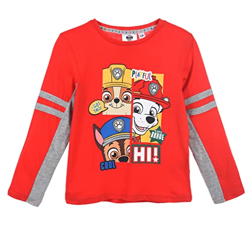 Paw Patrol Jungen Langarmshirt (Rot,6 Jahre) von Nickelodeon