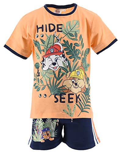 Paw Patrol Jungen T-Shirts Und Shorts (Orange,5 Jahre) von Nickelodeon