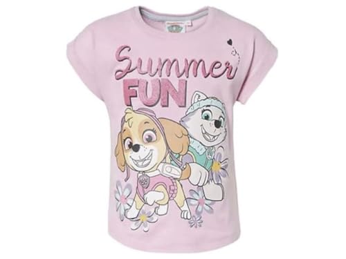 Paw Patrol Skye und Everest T-Shirt (DE/NL/SE/PL, Numerisch, 110, Regular, rosa) von Nickelodeon