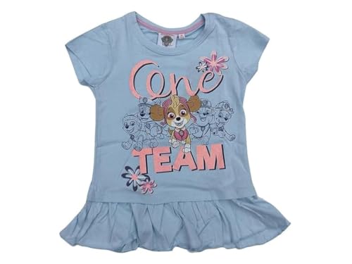 Paw Patrol Skye und Everest T-Shirt (DE/NL/SE/PL, Numerisch, 128, Regular, blau) von Nickelodeon