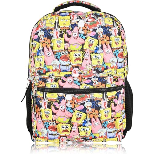 SpongeBob SquarePants Backpack | Officially Licensed Spongebob Bookbag for Boys, Girls, Kids, Adults von Nickelodeon