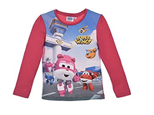 Super Wings Langarmshirt (98, rot) von Nickelodeon