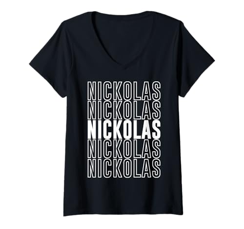 Damen Nikolaus T-Shirt mit V-Ausschnitt von Nickolas Apparel