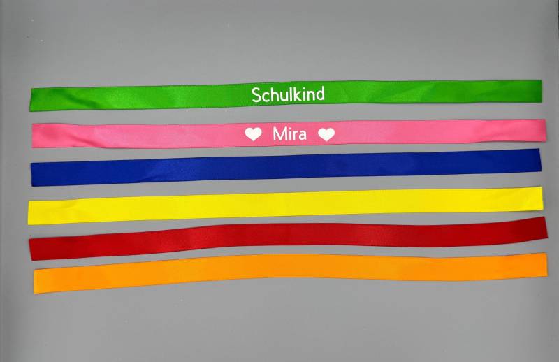 Armband, Personalisiert, Satin Armband, Personalisiert, Satin von NickysPlotterWelt