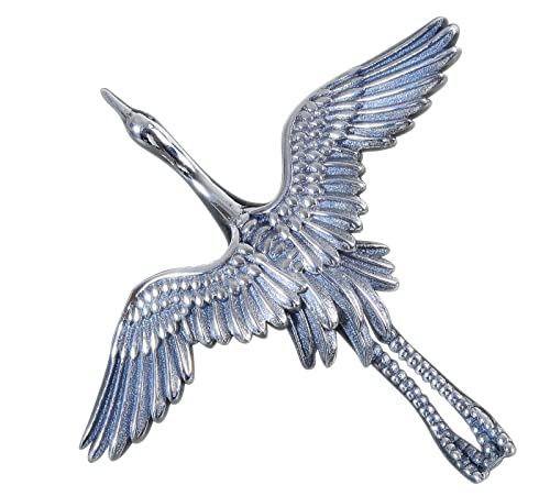 NicoWerk Damen Silber Brosche Storch aus 925 Sterling Silber Vogel Tier Verspielt Vintage Ausgefallen SBR109 von NicoWerk