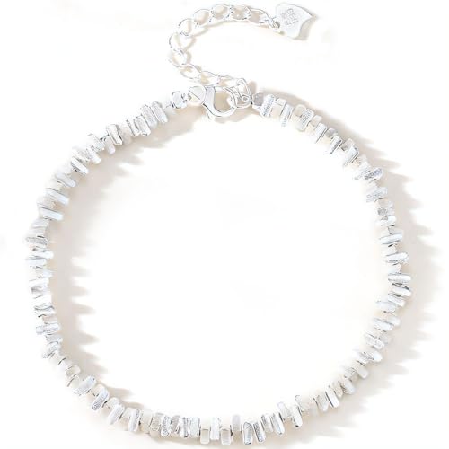 NicoWerk Damen Silberarmband rustikal aus 925 Sterling Silber Ausgefallen Keltig Eklatant Glänzend Glatt Dreieck SAB276 von NicoWerk