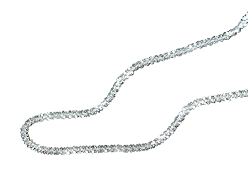 NicoWerk Damen Silberkette Edel aus 925 Sterling Silber Schlicht Glänzend Funkelnd Glitzernd SKE571 von NicoWerk