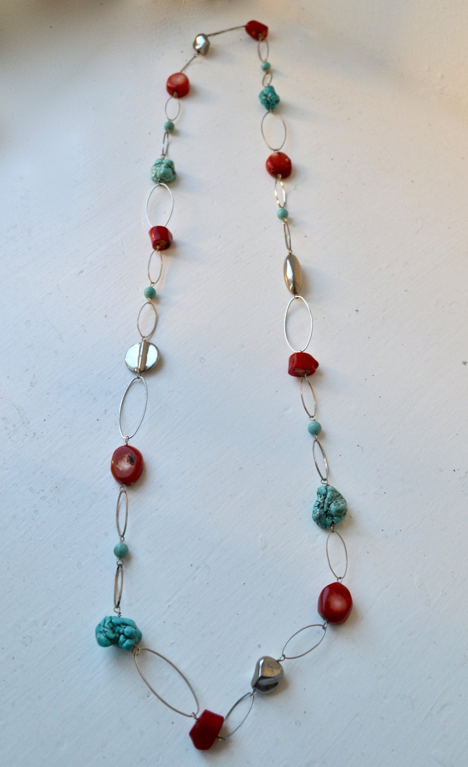 Korallen Und Türkis Halskette Korallen Und Türkis Halskette von Nicoanteriors